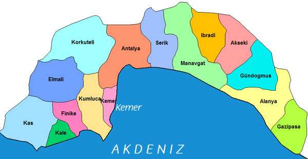 Antalya haritası